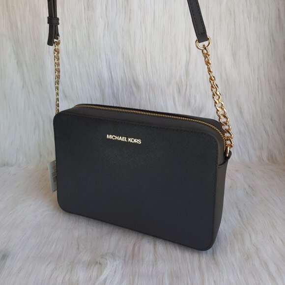 Michael Kors Handbags - Michael Kors Jet Set Crossbody Bag, Large - Black NWT Authentic